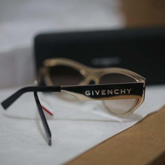 NWT Givenchy Gold Golden Oval Sunglasses - Picture 3 of 10